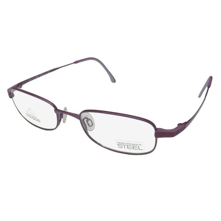 New Adidas A972 Unisex/Boys/Girls/Kids Designer Full-Rim Violet Contemporary Hip For Boys & Girls Frame Demo Lenses 47-18-130 Eyeglasses/Eye Glasses
