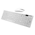 thumbnail image 2 of 2.4G Home Keyboard Wireless Keyboard Ultra-thin Office Keyboard with Mouse (White, with Keyboard Cover, Without Battery), 2 of 4