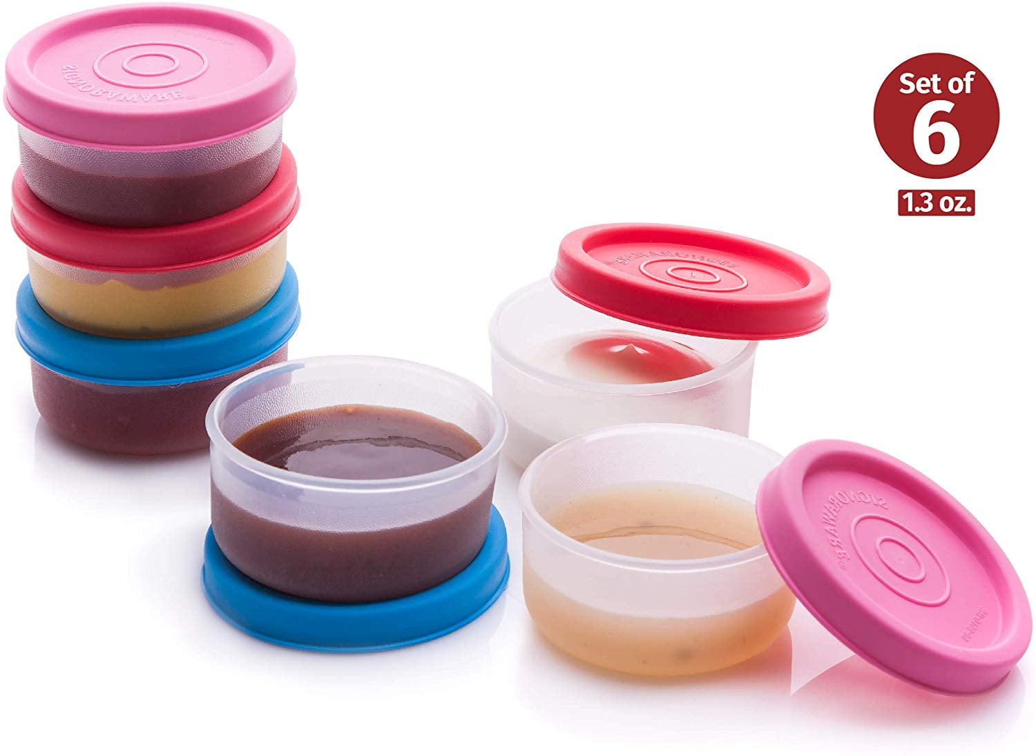 Vodka Rum Jelly Shot & Dessert Cups with Lids We Can Source It Ltd & Recyclable Disposable Sauce and Chutney Containers with Leak Proof Lids 2oz Dinners 500 Pack For Party 