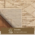 thumbnail image 4 of Well Woven Sturl Beige Indoor/Outdoor Nordic Diamond Area Rug 8x10 (7'10" x 9'10"), 4 of 10