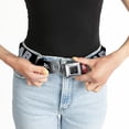 thumbnail image 6 of Buckle-Down Belt, Seatbelt Buckle Belt, Watch Me Dab Stars Black Red White Crackle Gray, 34 to 52 Inches, 6 of 9
