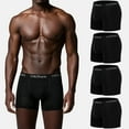 thumbnail image 2 of LinkShare Men's Underwear Boxer Briefs Cotton Stretch Trunks Short Leg Underwear for Men 4-Pack, 2 of 9