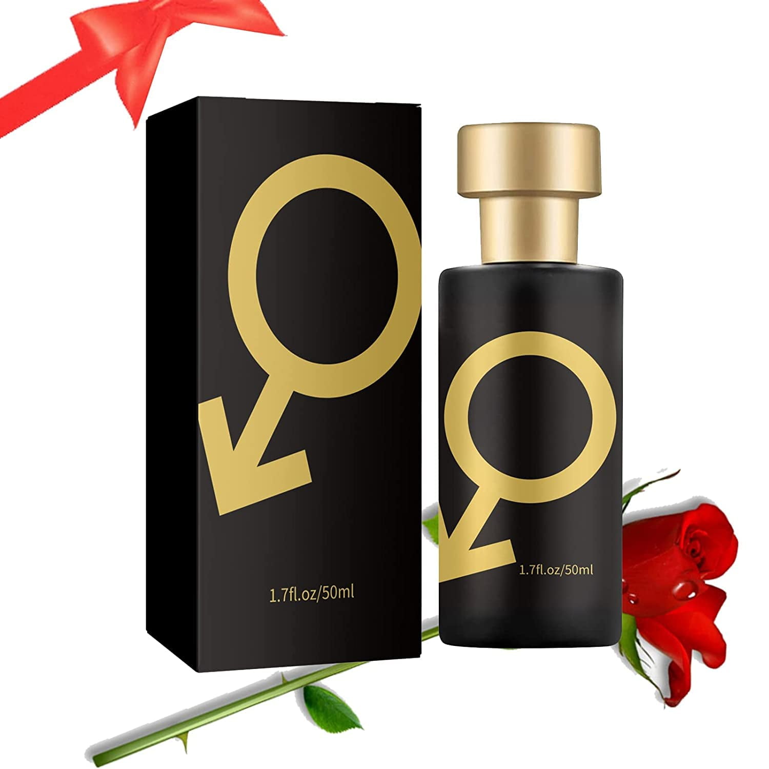 Golden Lure Pheromone Perfume, Lure Him Perfume for Men, Pheromone Cologne  for Men Attract Women, Lure Her Romantic Pheromone Glitter Perfume for