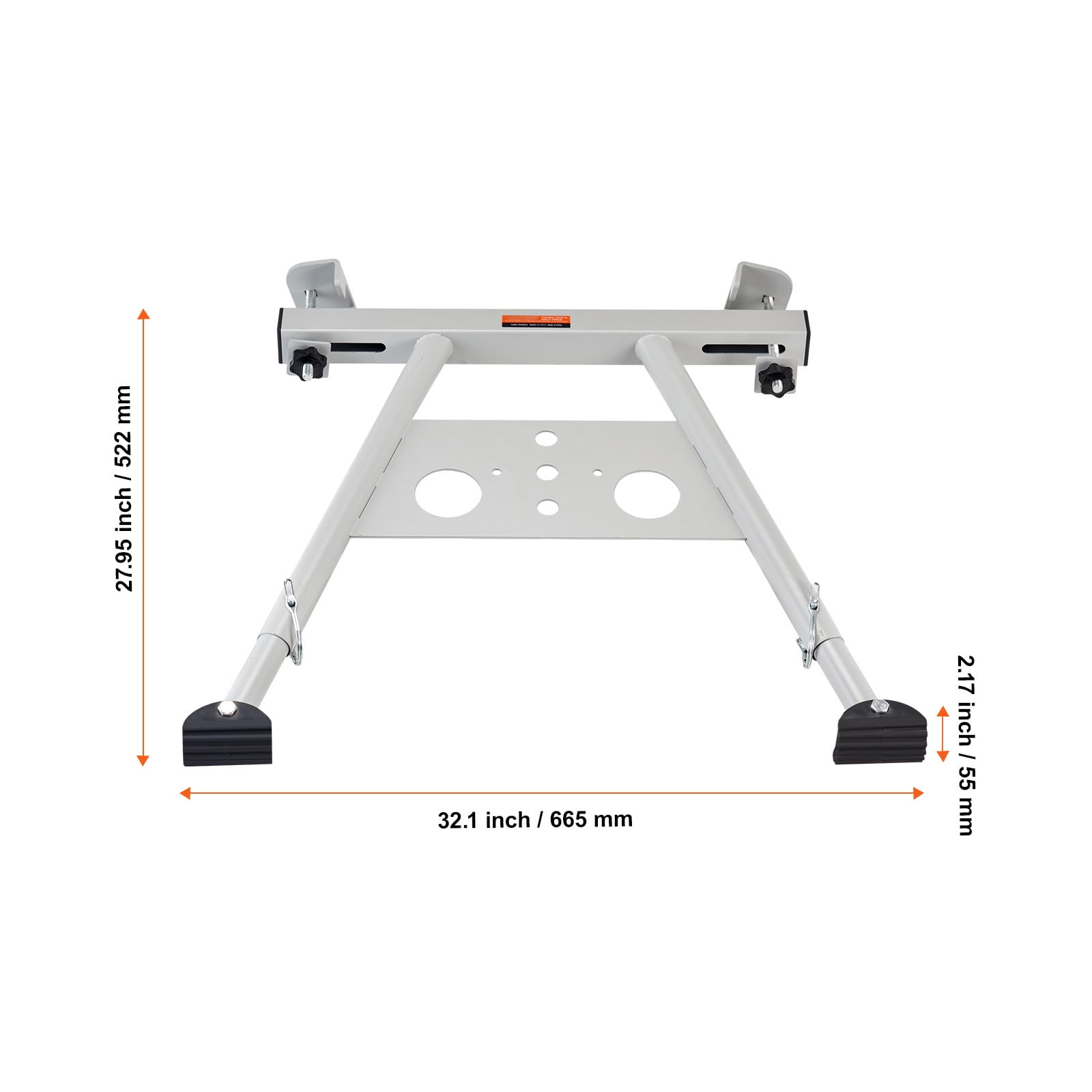 KFFKFF Ladder Support, Modifiable Foot Extension Ladder Buffer, Robust Wall Ladder Add-ons for Roof Drainage, User-friendly with Broad Compatibility and Non-slip Rubber Feet, 330 lbs Load Capacity