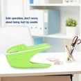 thumbnail image 2 of ZOUSSIQI Stapleless Stapler, Paper Clinch ABS No Staple Stapling Machine Book Paper Staple Free Stapler Binding Hand Tool(Green) CA919-21561, 2 of 9