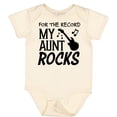 thumbnail image 3 of Inktastic For the Record, My Aunt Rocks Boys or Girls Baby Bodysuit, 3 of 5