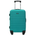thumbnail image 3 of Wrangler Smart Luggage Cup Holder and USB Port, Teal, 2 Piece Set, 3 of 7