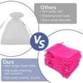 thumbnail image 5 of Tripumer 200 Pcs Drawstring Organza Bags Organza Pouches 3x4 inch Small Sachet Jewelry Gift Bags for Jewelry Party Festival Candy Bathroom Soaps Rose Red, 5 of 8