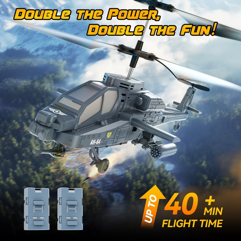 JoyStone RC Helicopter AH-64, 3 Speed Modes, Gray photo 4