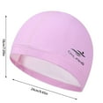 thumbnail image 3 of Oliegs 2PCS Swimming Cap Male And Female Large Uncut Long Hair PU Cap Adult Training Swimming Cap, 3 of 4