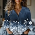 thumbnail image 2 of Womens Floral Printed Shirts Button Down Long Sleeve Blouses Loose Fit Tunics Tops 2026 Blouses Dressy Tunic Spring Clothes Casual Outfit, 2 of 6