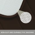 thumbnail image 6 of Unique Bargains 2-Pack Memory Foam Non-slip Washable Bath Toilet Pads Mats Rug Coffee 32"x20", 6 of 8