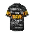 thumbnail image 2 of Easygdp Travel Men's Casual Short-sleeved Shirt with Pocket and Button Suitable for Beach Vacation Leisure - XX-Large, 2 of 7