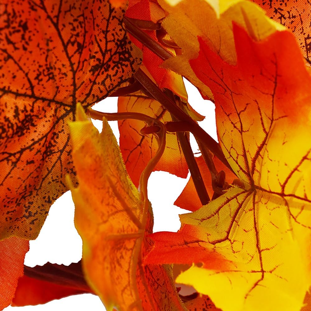 Antspirit Fall Garland Maple Leaf Hanging Vine, 3-Piece 6 Ft photo 5