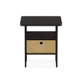 thumbnail image 4 of Mesa auxiliar Furinno Andrey con cajón para papelera, color café espresso y marrón, 4 of 7