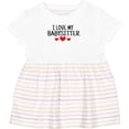 thumbnail image 3 of Inktastic I Love My Babysitter Girls Baby Dress, 3 of 5