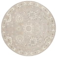 thumbnail image 2 of Safavieh Heritage Francesca Floral Wool Area Rug, Silver/Ivory, 6' x 6' Round, 2 of 8