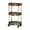 Coffee #2, variant on 3-Tier Rolling Storage Cart | Plastic Shelf Trolley with Wheels | Coffee or Green | 22.44x11.81x11.81 Inches | Home, Dorm, Kitchen Organizer for Snacks, Beauty Products & More