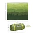 thumbnail image 4 of CORE Staydown Anchortech Outdoor Travel Weighted Ground Blanket, 7.5lbs, Evergreen Vista, 4 of 8