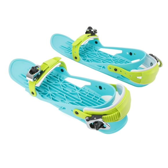 Mini Ski Skates, Metal Buckle Short Ski Skates Color Easy Control Adjustable Binding Portable for Skating
