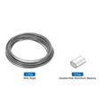 thumbnail image 3 of Uxcell 16Ft Wire Rope 304 Stainless Steel Cable 1/12" 2Pcs Sleeve Clear, 3 of 7