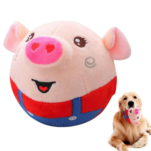 Dog Toys - Interactive Dog Toys Ball for Pet Automatic Rolling Jumping Vibrating Wiggling, Dog Squeaky Toys with Chewable Plush Cover&Music for Small/Medium/Large Dogs Boredom Toys
