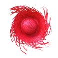thumbnail image 1 of Sombrero de paja de verano con protección solar, ala ancha, tejido a mano, diseño transpirable, sombrero de playa, accesorio para la cabeza, 1 of 8