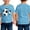 Sky Blue, variant on Ruyang Kids Girls Boys Athletic T Shirts Cute Soccer Print Round Neck Casual Short Sleeve Summer Lightweight Outdoor Sports Tee Tops