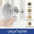 thumbnail image 5 of LifeMaster 30pcs 1-1/4" Kitchen Cabinet Knobs - Rust-Proof, Brushed Nickel Finish, Modern Design, Strong Zinc Alloy, 5 of 9