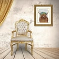 thumbnail image 3 of Fab Funky 15x18 Gold Ornate Wood Framed with Double Matting Museum Art Print Titled - Highland Cow Bohemian 1 Book Print, 3 of 4