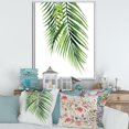 thumbnail image 2 of Designart 'Tropical Palm Branches' Tropical Framed Canvas Wall Art Print, 2 of 5