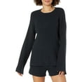 thumbnail image 1 of The Drop Womens Alice Crew-Neck Back-Slit Ribbed Pullover Sweaterpullover-Sweaters, 1 of 6
