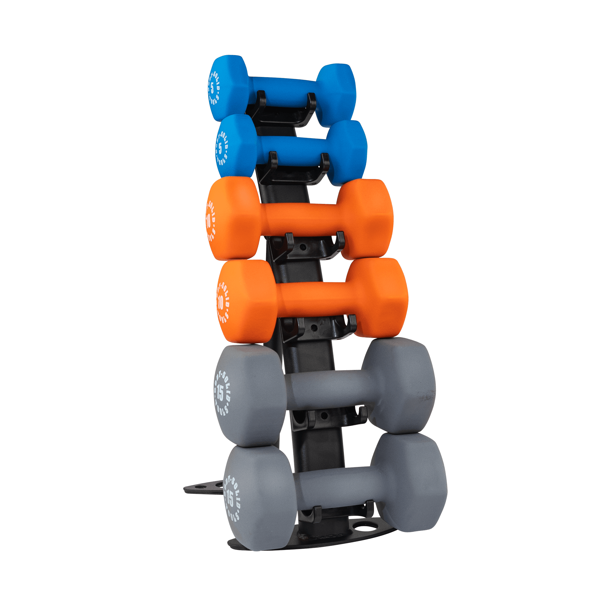 Body Solid GDR10B 3 Pair Dumbbell Rack