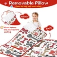 thumbnail image 3 of Paw Prints and Bones Toddler Nap Mats for Kids Preschool,Sleeping Mat Bag or Kids,Toddler Sleeping Bag,Toddler Nap Mat or Daycare, 3 of 6
