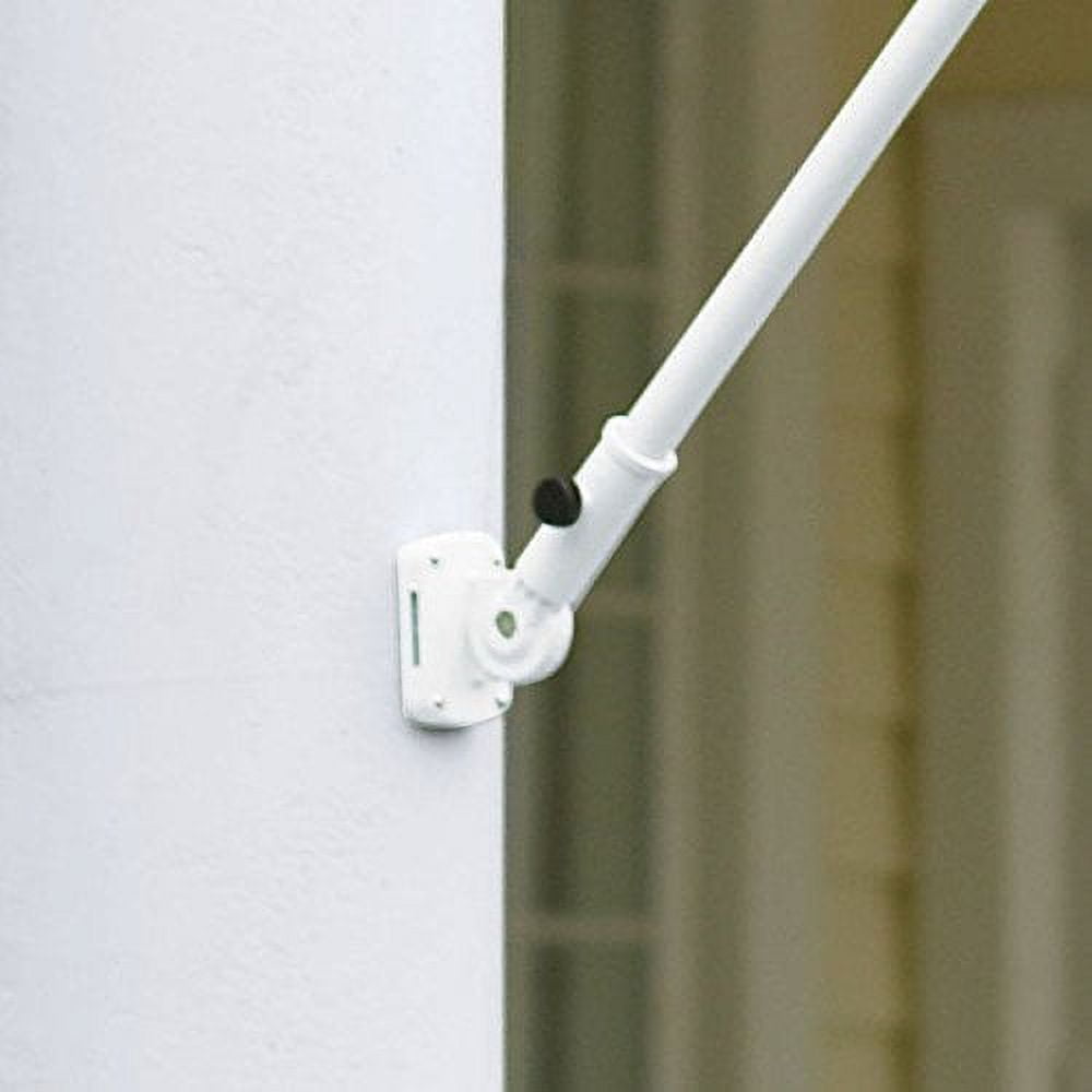 Annin Flag and Flagpole Set - 6 ft. 2 Section White Spinning Pole that Rotates 360 Degrees with Flag 3x5 ft. SolarGuard Nylon by Flagmakers, Estate kit Model 238