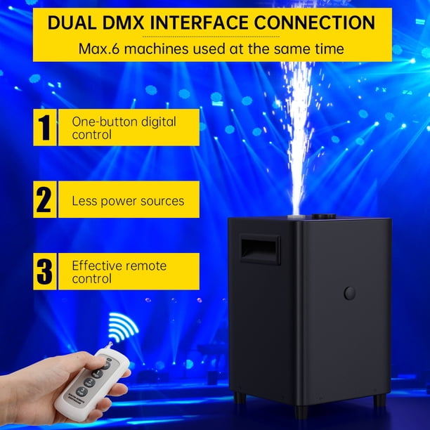 600W DMX Spark Machine (ペア) 2 VIPQV 2Pack 600W Cold Spark Machine with 5-13FT Adjustable Height