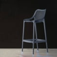 thumbnail image 6 of Luxury Commercial Living 37.5" Dark Gray Solid Patio Resin Counter Stool, 6 of 8