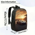 thumbnail image 2 of 1pc Custom Name Personalized Backpack Luxury Sports car design Backpack with Personalization, Large 17Inch Laptop Bag, Lightweight Daypack for , Travel, Work, Birthday/Christmas Gifts for Me, 2 of 7