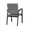 thumbnail image 3 of Newport Reception Waiting 18.5" Guest Chair / Black Steel / Gray / Gray, 3 of 5