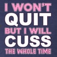 thumbnail image 5 of Wild Bobby I Won't Quit but I Will Cuss the Whole Time Gym/Workout Women Tri-Blend Racerback Tank Top, Vintage Navy, Large, 5 of 5