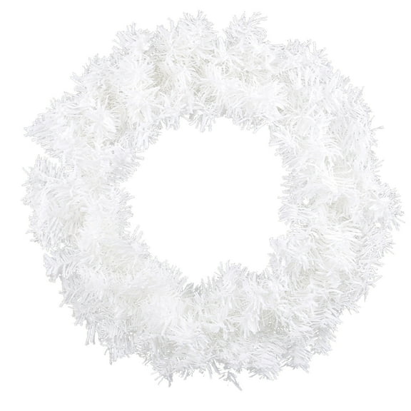 White Simulation Feather Pine Wreath for Front Door Snow Pink Artificial Pine Wreath Weeding Birthday Party Decoration Outdoor Wall Grapevine Decor 15.7 in