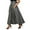 A-Grey133, variant on Bibifish Womens Skirts Solid Color Pleated Midi Skirts Casual High Waist Flowy A-Line Skirts Soft Trendy Ankle Length Skirts For Ladies