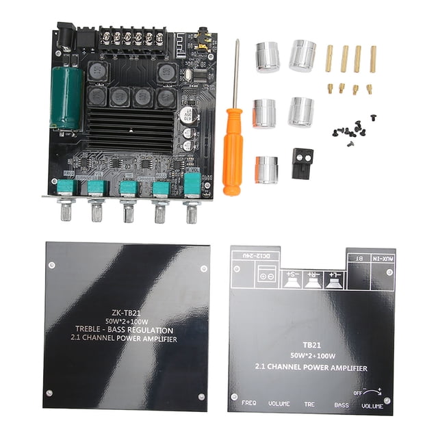 Placa amplificadora digital BT 2,1 canales 50 W 50 W y 100 W Bling Bling módulo amplificador de subwoofer inalámbrico