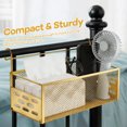thumbnail image 5 of Iron Hanging Storage Basket Bedside Shelf Practical Rack for Bunk Bed College Dorm Room Office Home, 5 of 6