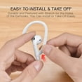 thumbnail image 4 of AirPods Ear Hooks Compatible with Apple AirPods 1, 2, 3, 4, Pro and Pro 2, ICARERSPACE Anti-Slip Sports Ear Hooks for AirPods 1, 2, 3, 4, Pro and Pro 2 - White, 4 of 4