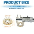 thumbnail image 2 of Uxcell Sink Overflow Ring, Bathroom Sink Overflow Drain Cover for Kitchen Basin Gold, 2 of 7