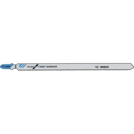 UPC: 0000346356021 | Bosch-T718BF3 3 pc. 7 In. 14 TPI Flexible for Sandwich T-Shank Jig Saw Blades