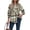 Green, variant on Women'S Plaid Shirts Long Sleeves Button Down Peplum Babydoll Jacket Oversized Casual Pocket Blouses Tops Yellow XXL