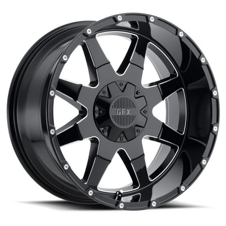 D-59024 TR12 20x9 6-135/139.7 et12 CB87.1 Gloss Black Milled