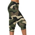 thumbnail image 6 of Capri Sweatpants for Women Summer Casual Outdoor Pull-Up Camo Print Joggers Trousers with Pocket Wide Leg Workout Pants, Multicolor, XXXL, 6 of 6